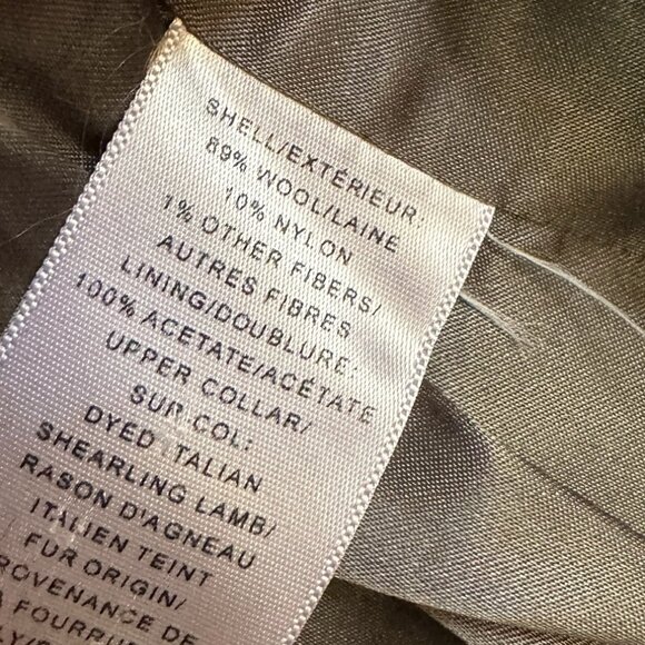 Banana Republic brown/cream herringbone fitted wool jacket Sz 4 - Picture 8 of 8